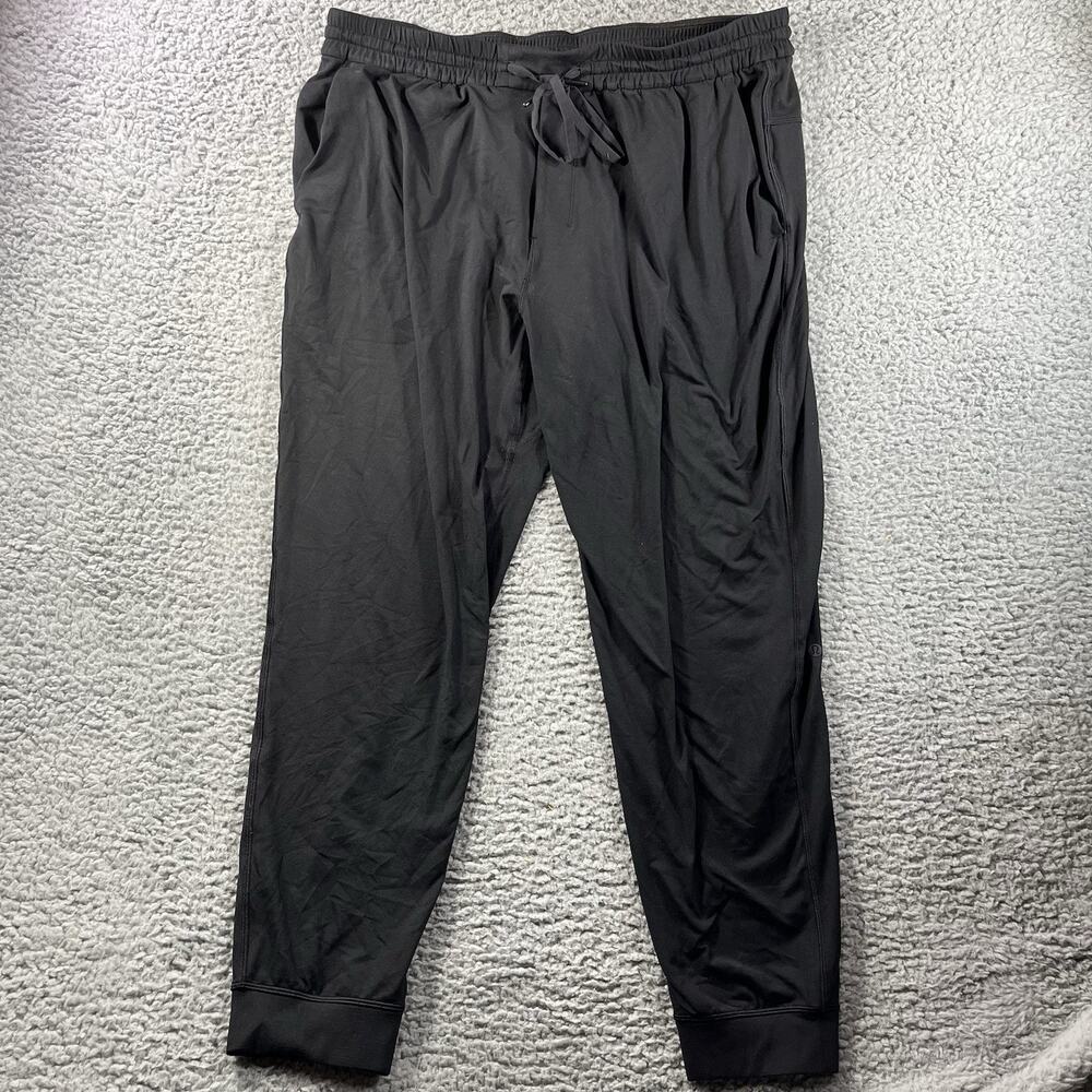 Lululemon Mens Black Casual Athletic Drawstring Jogger Sweatpants Size XXL